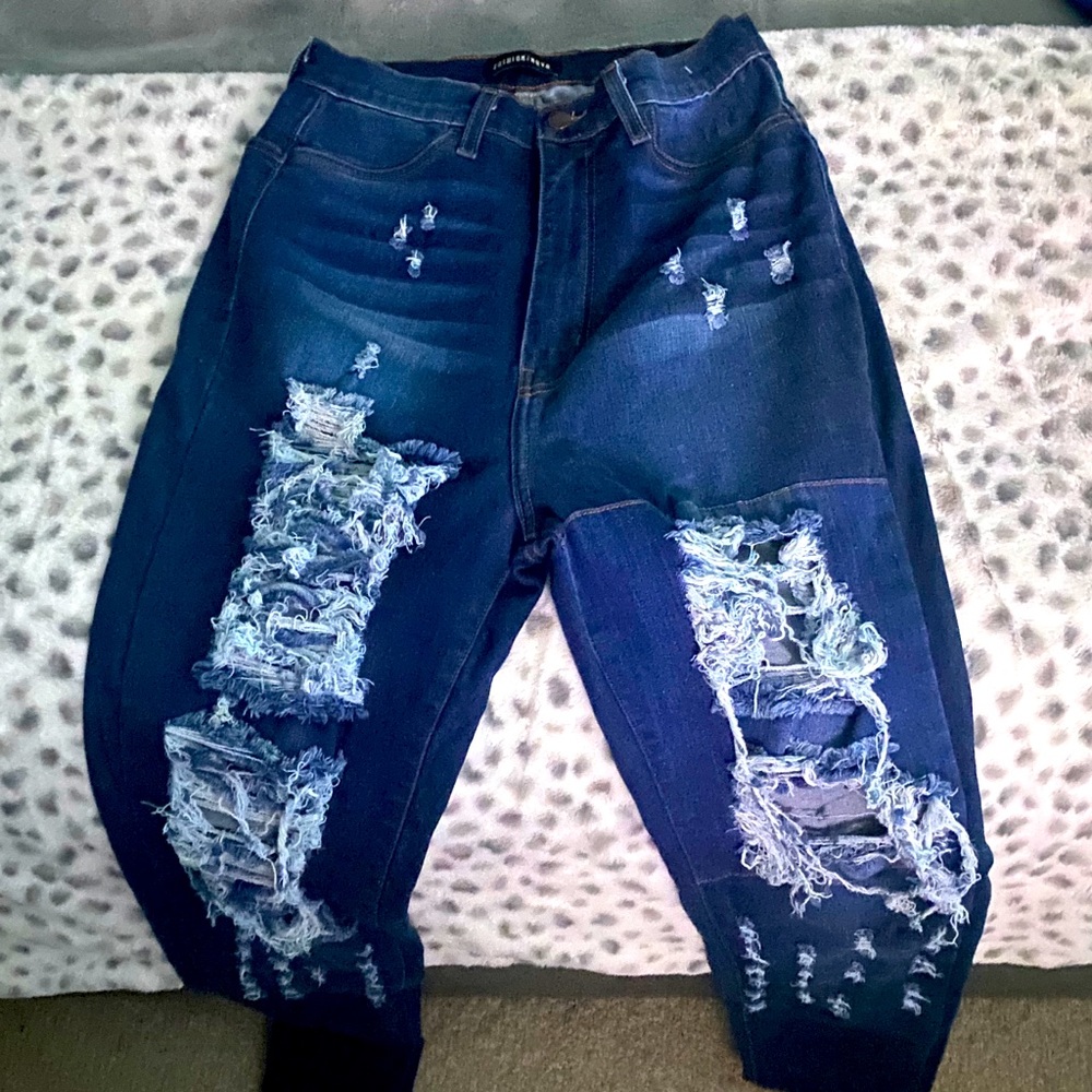 Fashion Nova Ripped Jeans 1X